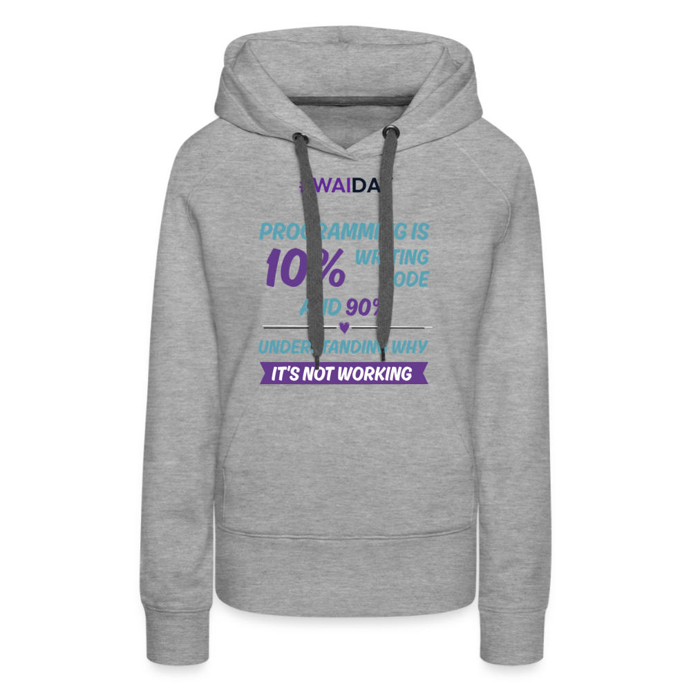 Women’s Premium Hoodie - Women In AI Day Edition - heather grey