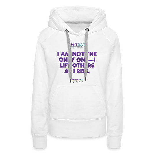 Women’s Premium Hoodie - I Lift Others as I Rise - white