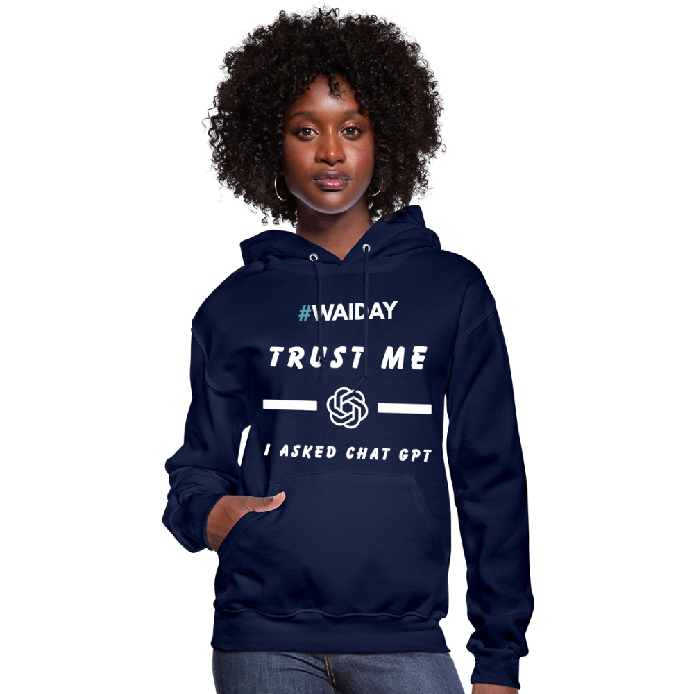 Women's Hoodie - Women In AI Day Edition - navy