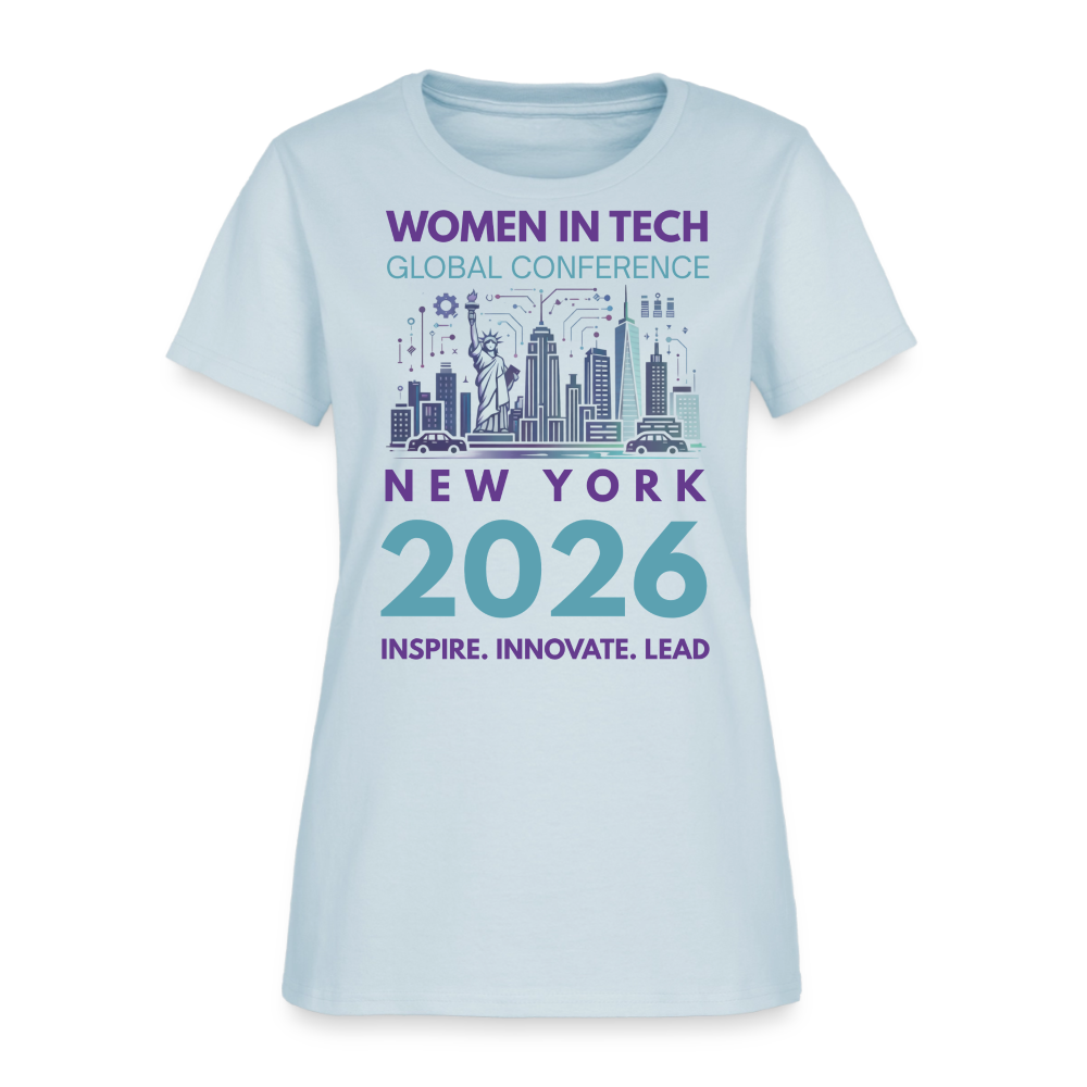 Women's T-Shirt - Women in Tech Global Conference Collection - light blue