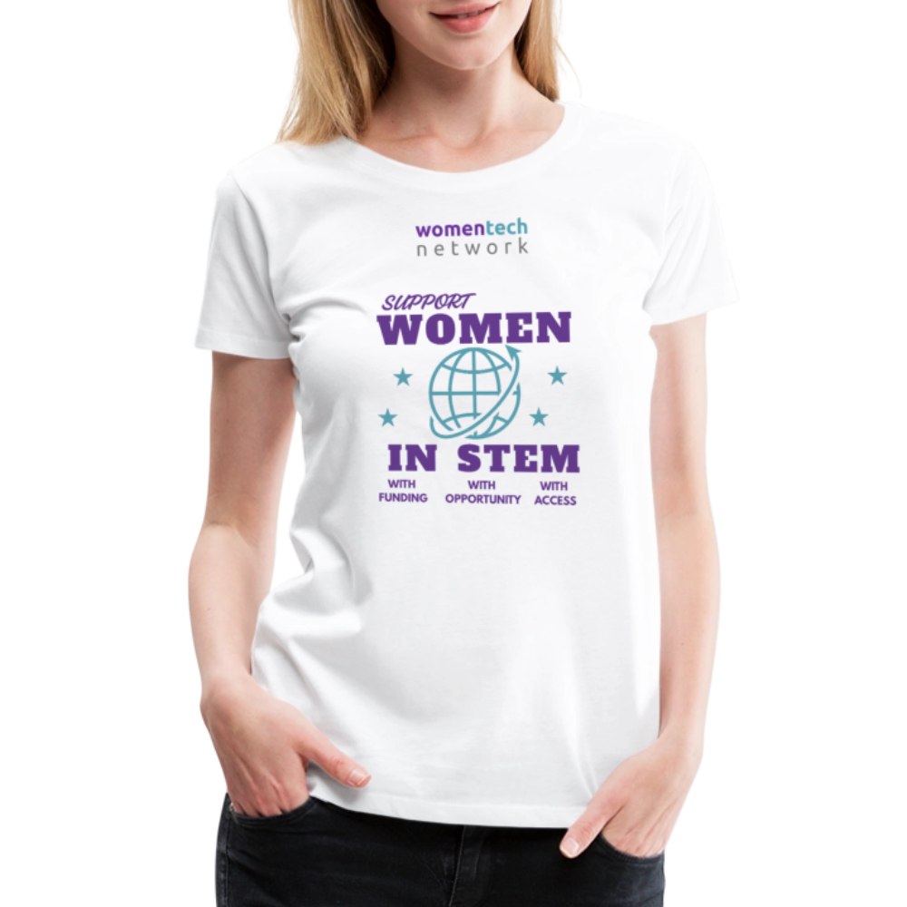 Women’s Premium T-Shirt - STEM Day Edition - white