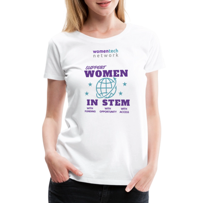 Women’s Premium T-Shirt - STEM Day Edition - white