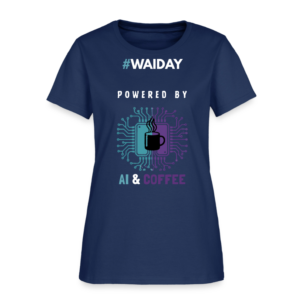 Women's T-Shirt - Women In AI Day Edition -  blue dusk