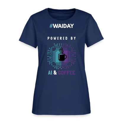 Women's T-Shirt - Women In AI Day Edition -  blue dusk