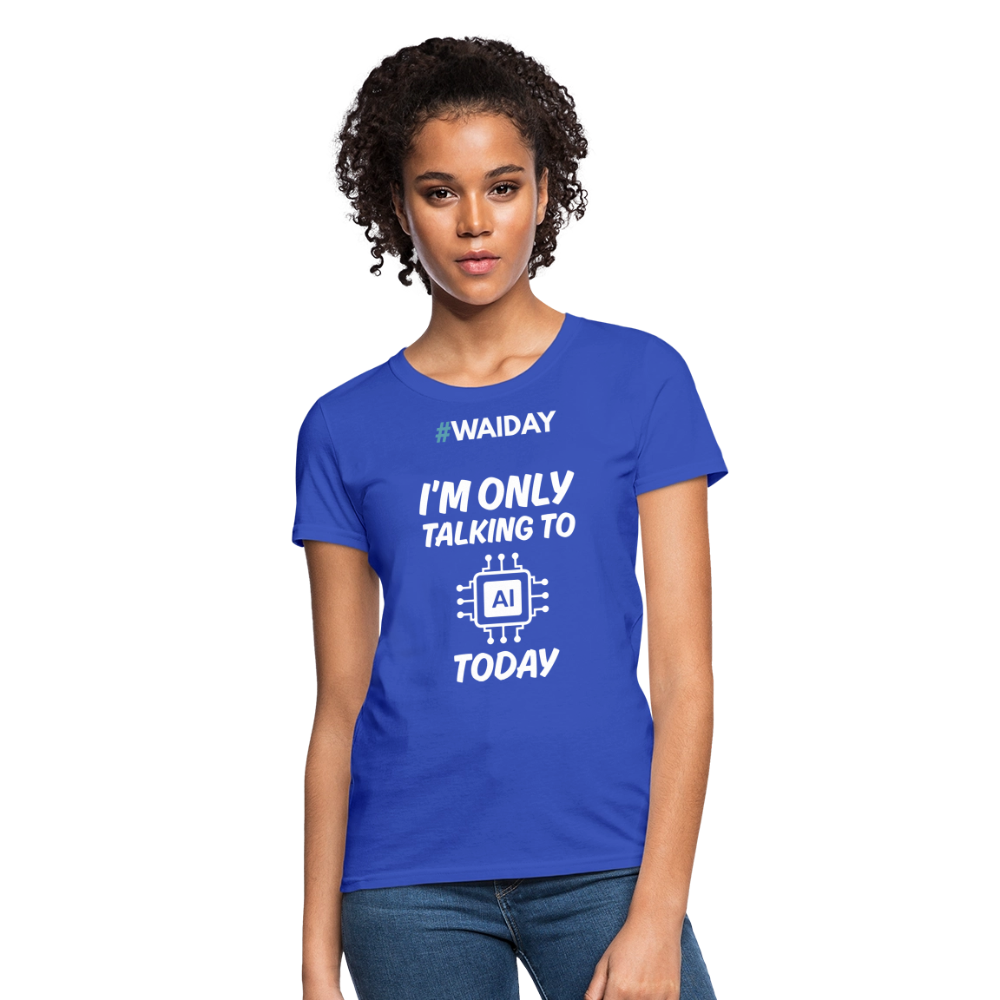 Women's T-Shirt - Women In AI Day Edition - royal blue