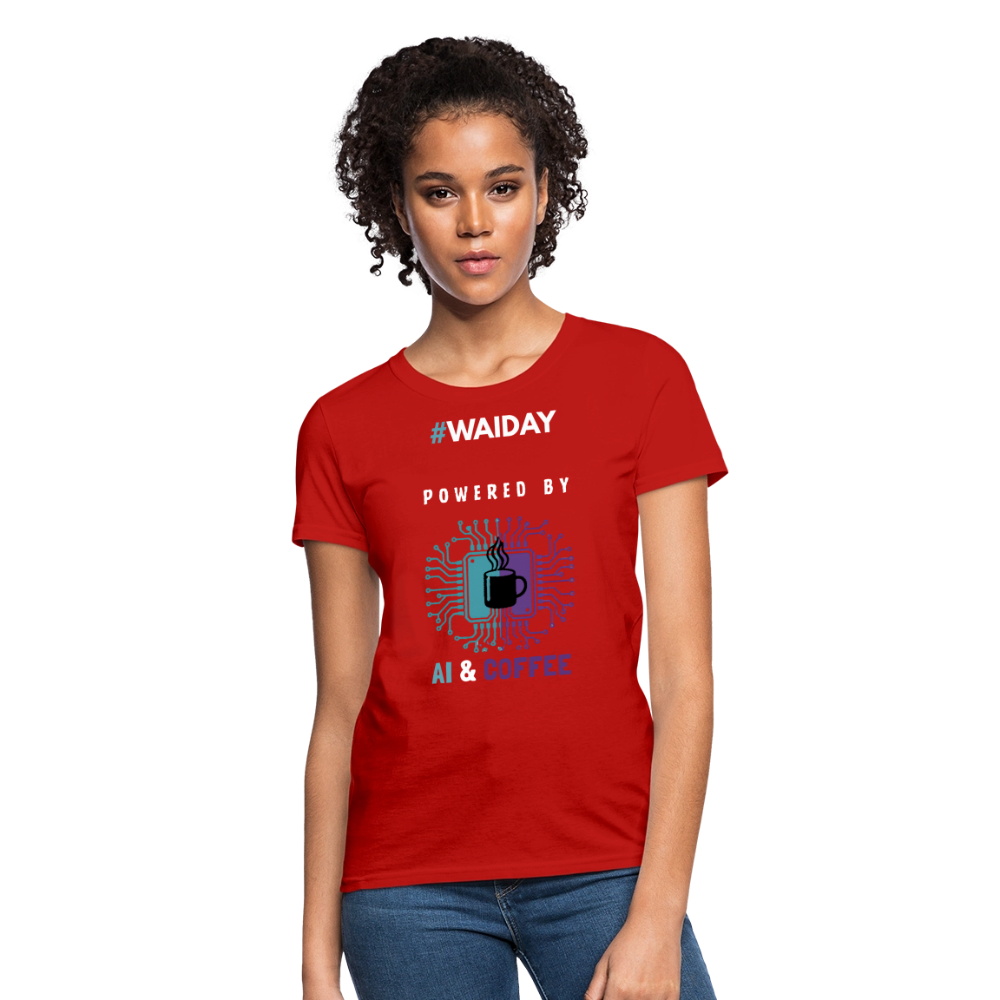 Women's T-Shirt - Women In AI Day Edition - red