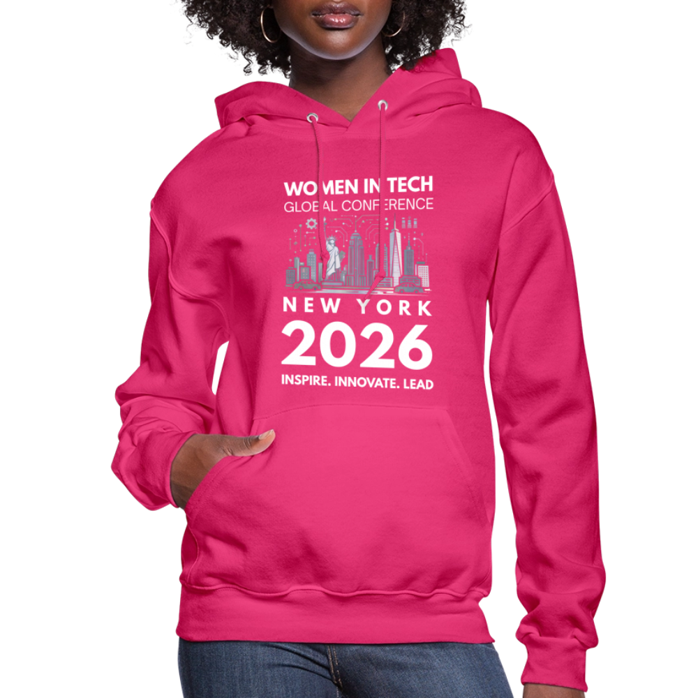 Women's Hoodie -  Women in Tech Global Conference Collection - fuchsia