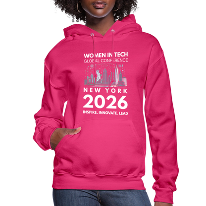 Women's Hoodie -  Women in Tech Global Conference Collection - fuchsia