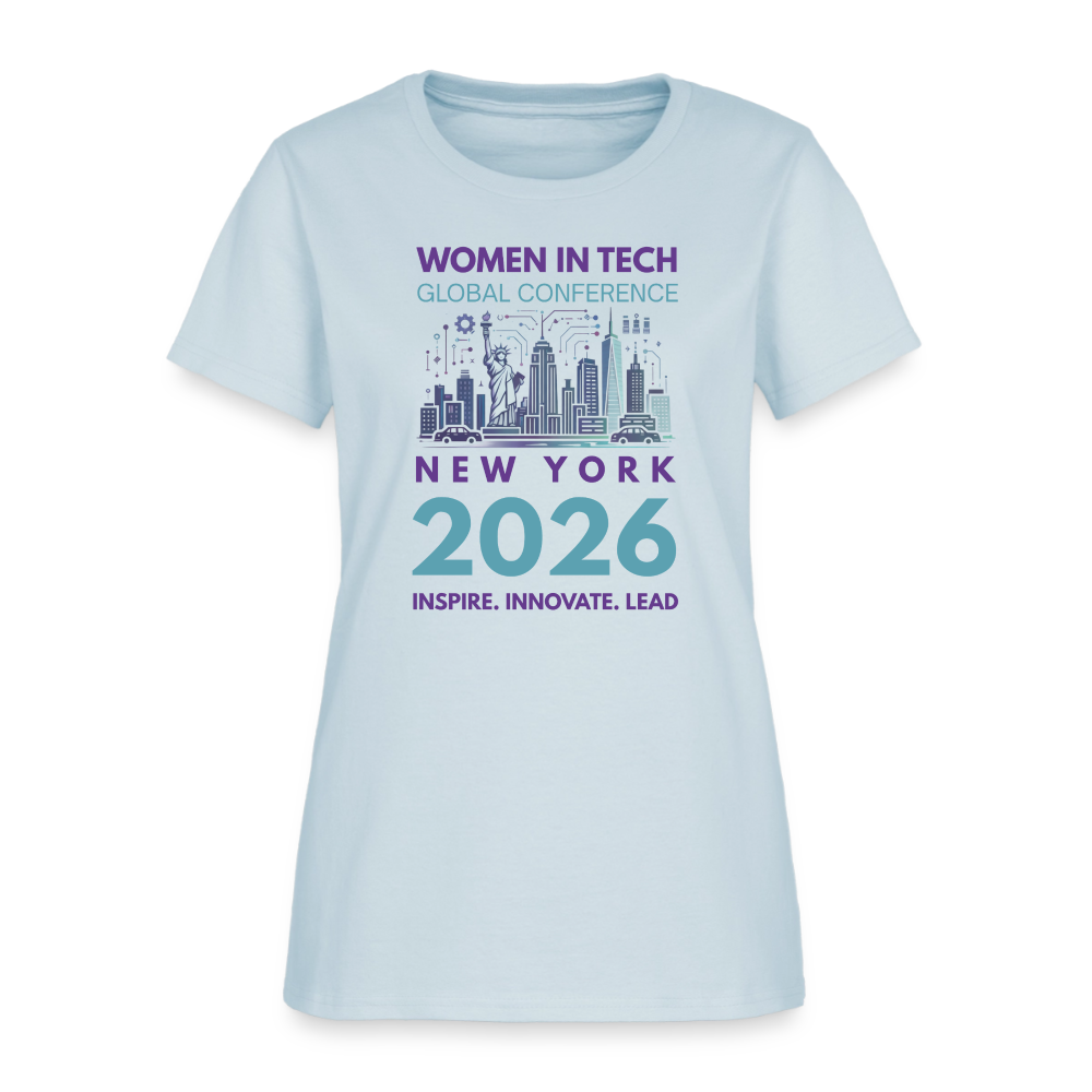 Women's T-Shirt - Women in Tech Global Conference Collection - light blue