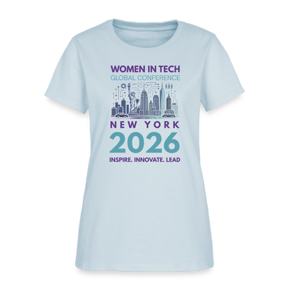 Women's T-Shirt - Women in Tech Global Conference Collection - light blue