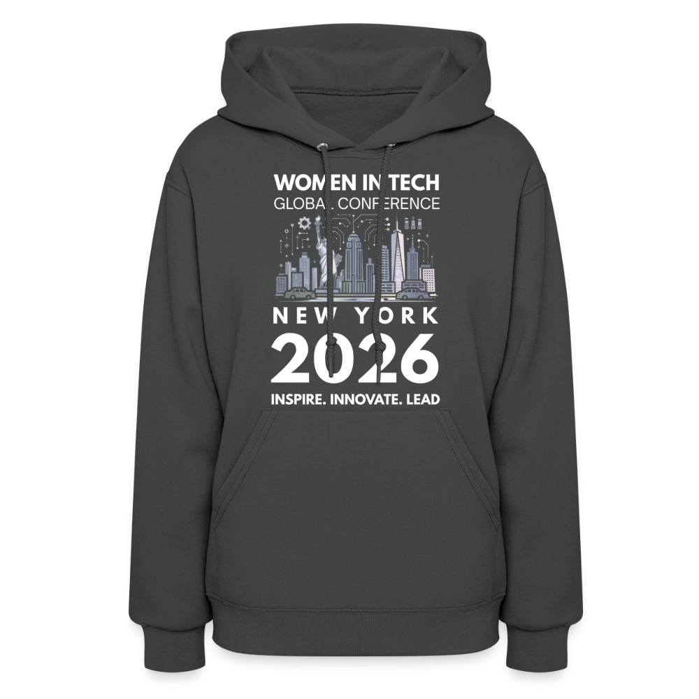 Women's Hoodie -  Women in Tech Global Conference Collection - asphalt