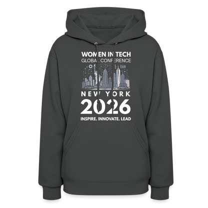 Women's Hoodie -  Women in Tech Global Conference Collection - asphalt