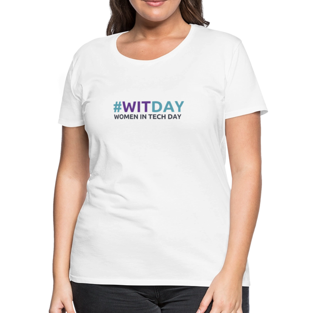 Women’s Premium T-Shirt - Women In Tech Day - white