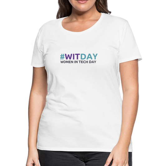 Women’s Premium T-Shirt - Women In Tech Day - white