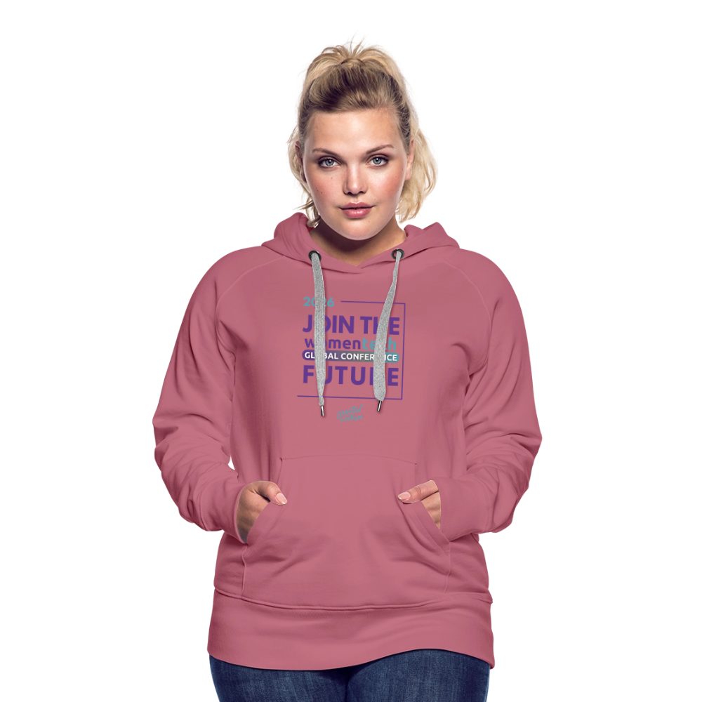 Women’s Premium Hoodie - Women in Tech Global Conference Collection - mauve