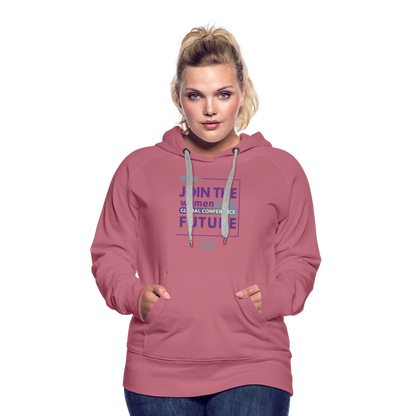 Women’s Premium Hoodie - Women in Tech Global Conference Collection - mauve