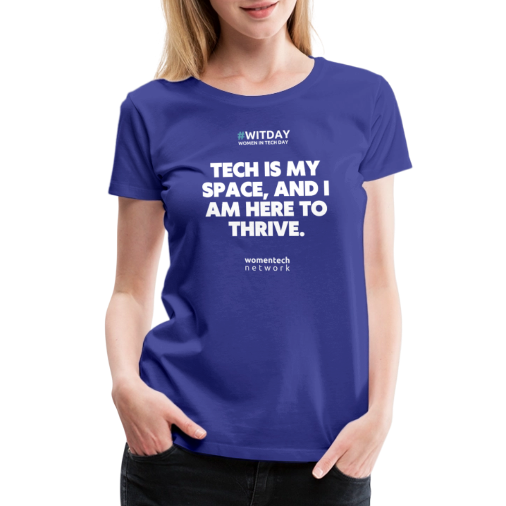 Women’s Premium T-Shirt - Tech is my space - royal blue