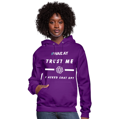 Women's Hoodie - Women In AI Day Edition - purple