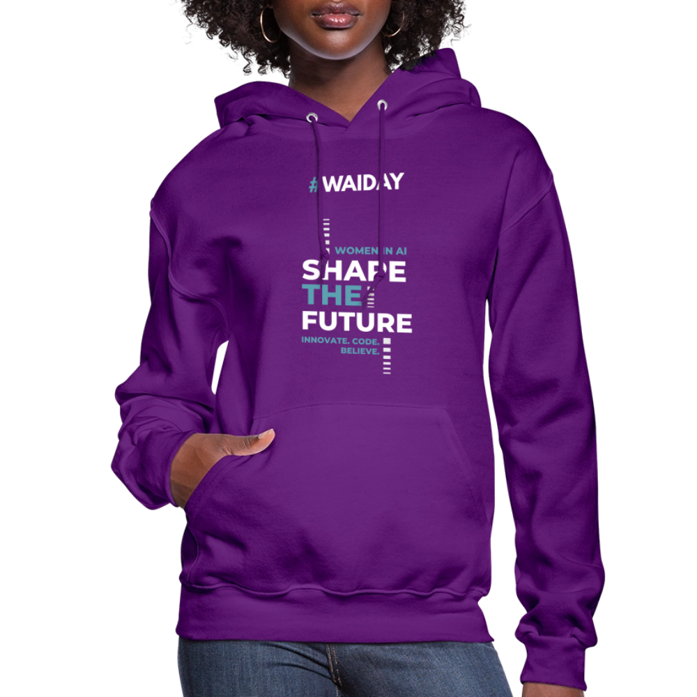 Women's Hoodie - Women In AI Day Edition - purple