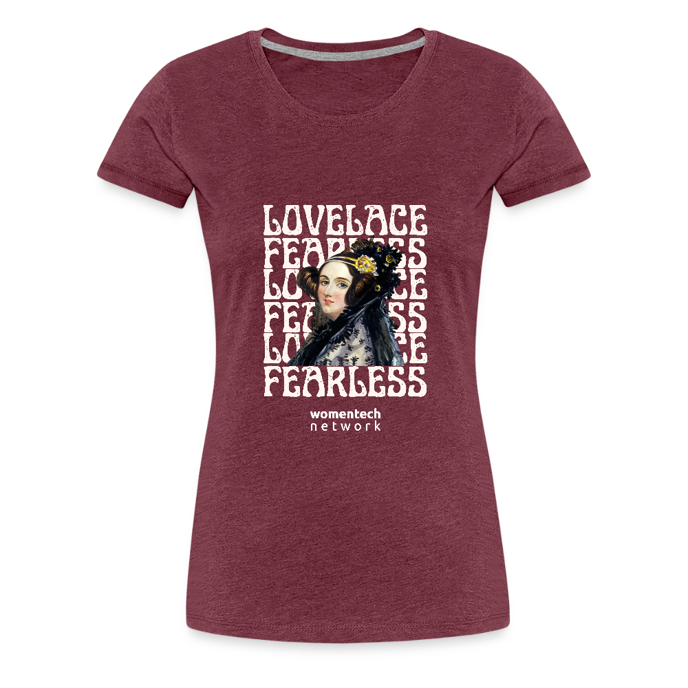 Women’s Premium T-Shirt - Ada Lovelace Edition - heather burgundy