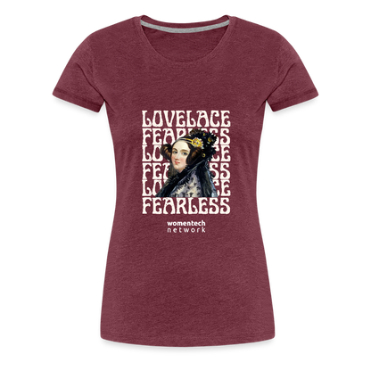 Women’s Premium T-Shirt - Ada Lovelace Edition - heather burgundy