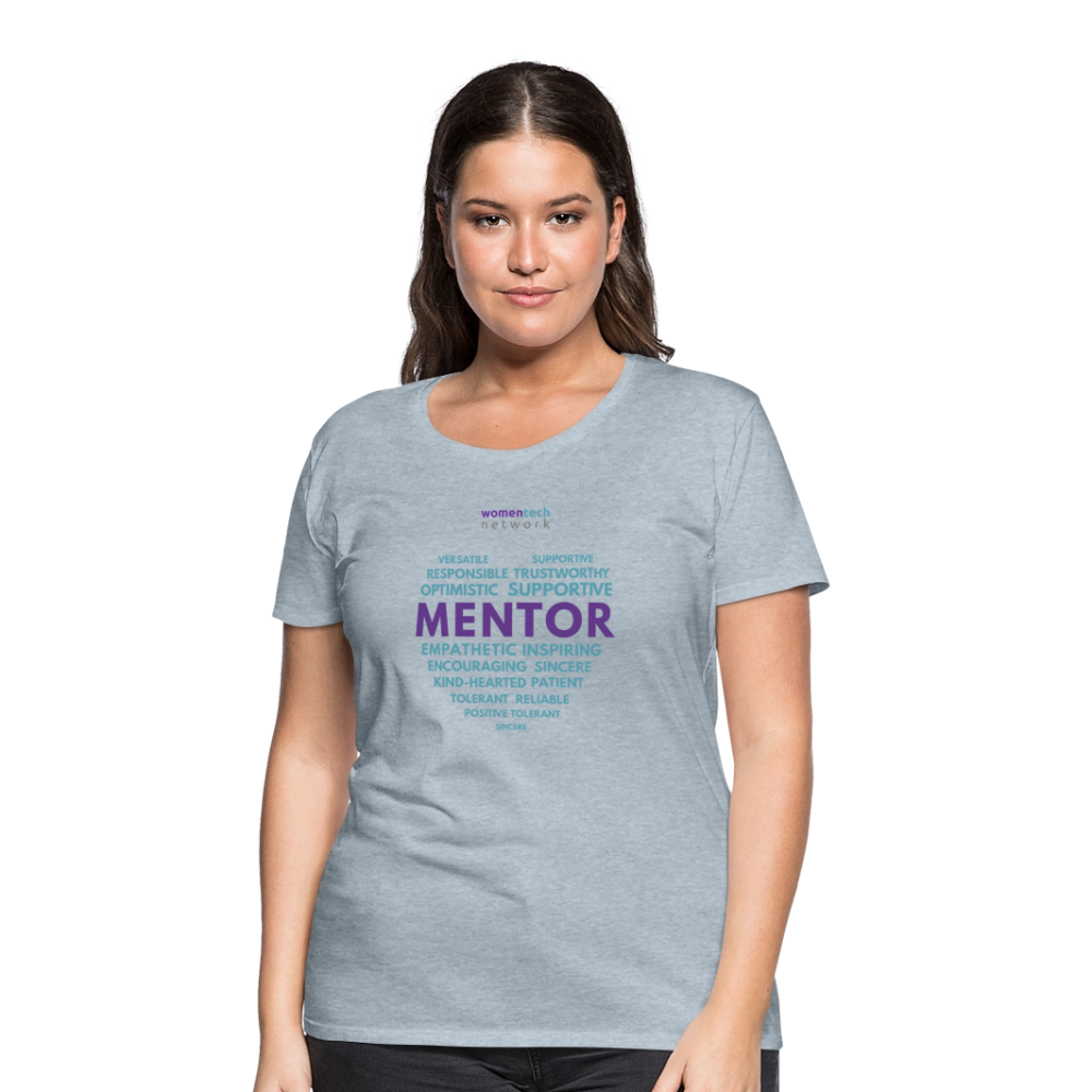 Women’s Premium T-Shirt - National Mentoring Day Edition - heather ice blue