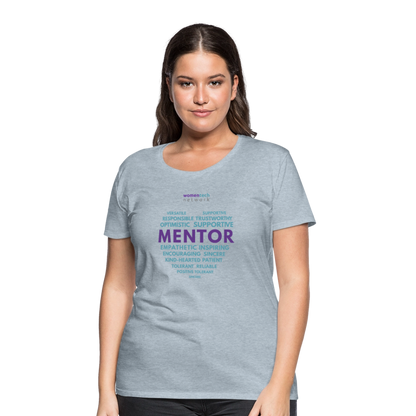 Women’s Premium T-Shirt - National Mentoring Day Edition - heather ice blue