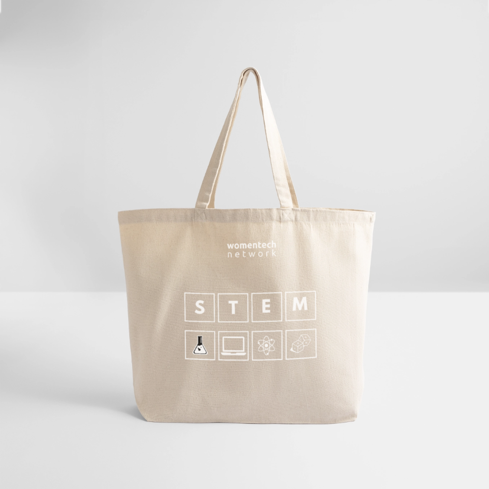 Eco-Friendly Cotton Tote - STEM Day Edition - natural