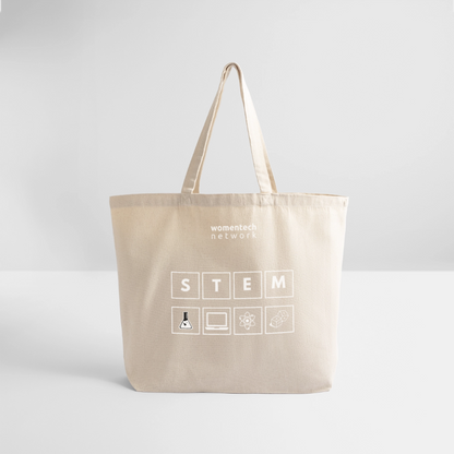 Eco-Friendly Cotton Tote - STEM Day Edition - natural