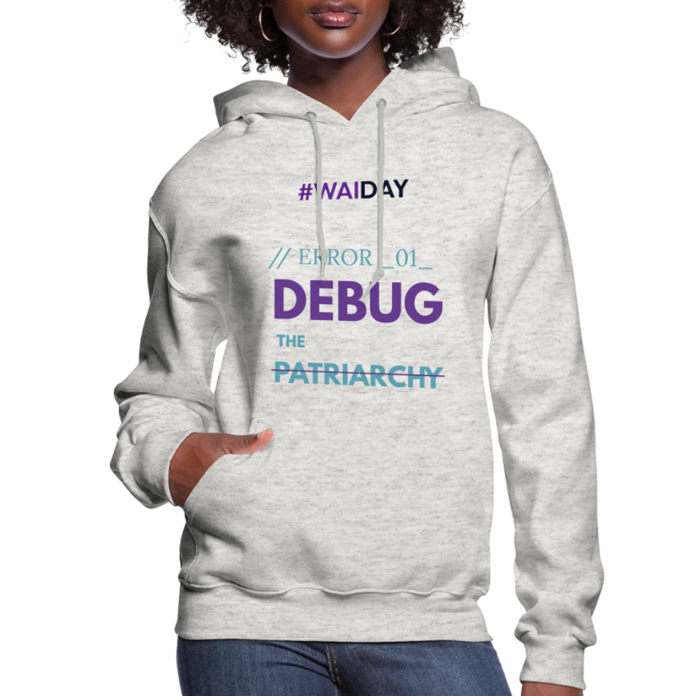 Women's Hoodie - Women In AI Day Edition - heather oatmeal