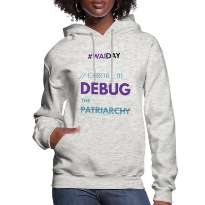 Women's Hoodie - Women In AI Day Edition - heather oatmeal