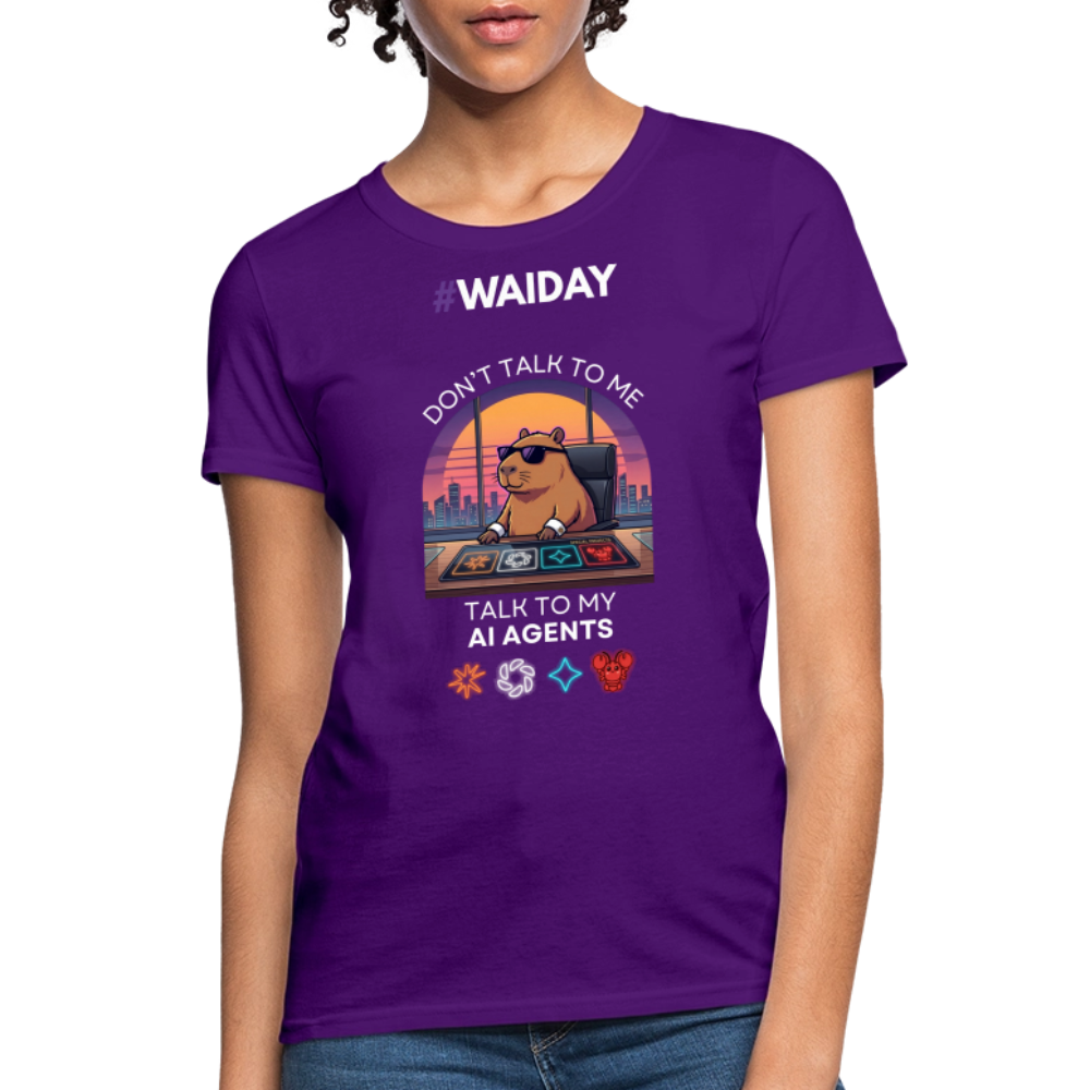 Women's T-Shirt - Women In AI Day Edition - purple