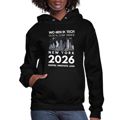 Women's Hoodie -  Women in Tech Global Conference Collection - black