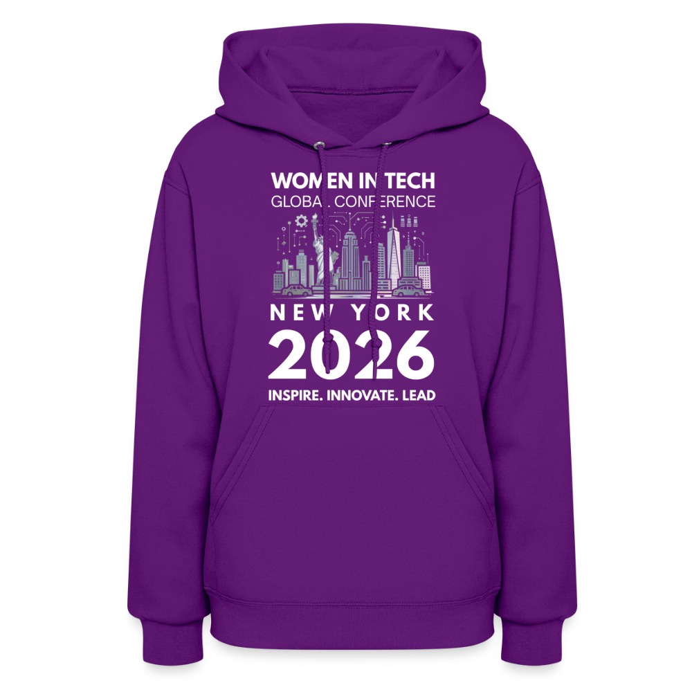 Women's Hoodie -  Women in Tech Global Conference Collection - purple