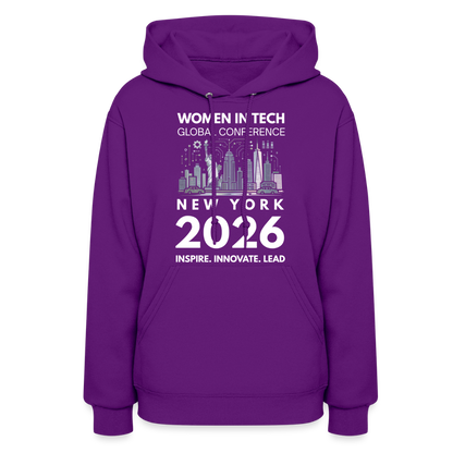 Women's Hoodie -  Women in Tech Global Conference Collection - purple