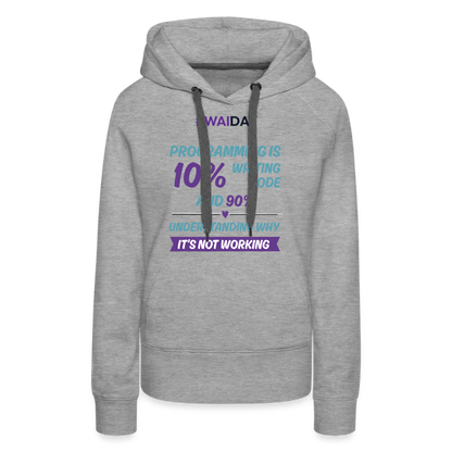 Women’s Premium Hoodie - Women In AI Day Edition - heather grey