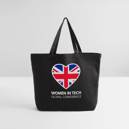 Eco-Friendly Cotton Tote  - Women in Tech Global Conference Collection - black
