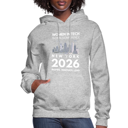Women's Hoodie -  Women in Tech Global Conference Collection - heather gray