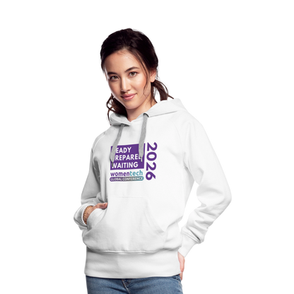 Women’s Premium Hoodie - Women in Tech Global Conference Collection - white
