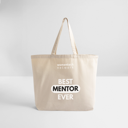 Eco-Friendly Cotton Tote - National Mentoring Day Edition - natural
