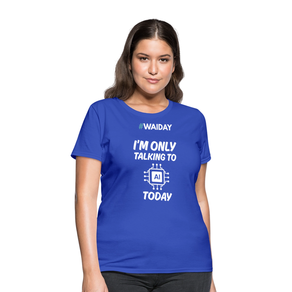 Women's T-Shirt - Women In AI Day Edition - royal blue