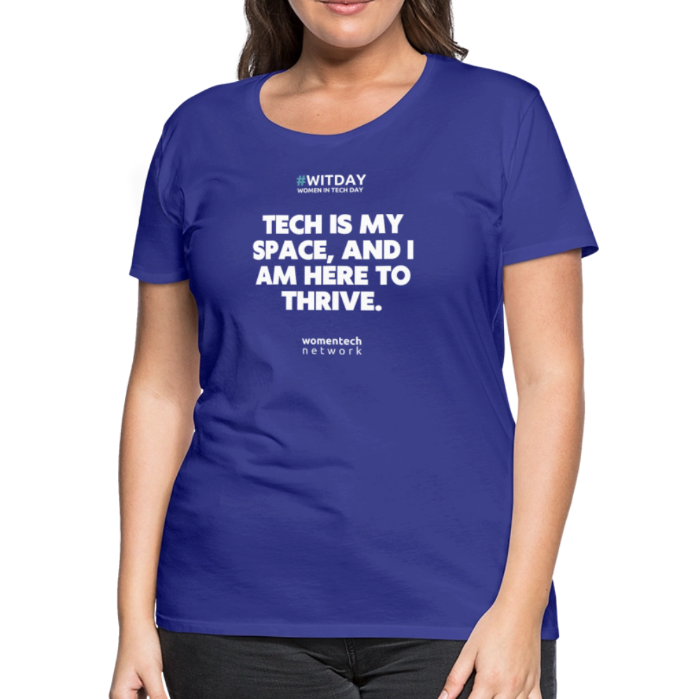 Women’s Premium T-Shirt - Tech is my space - royal blue