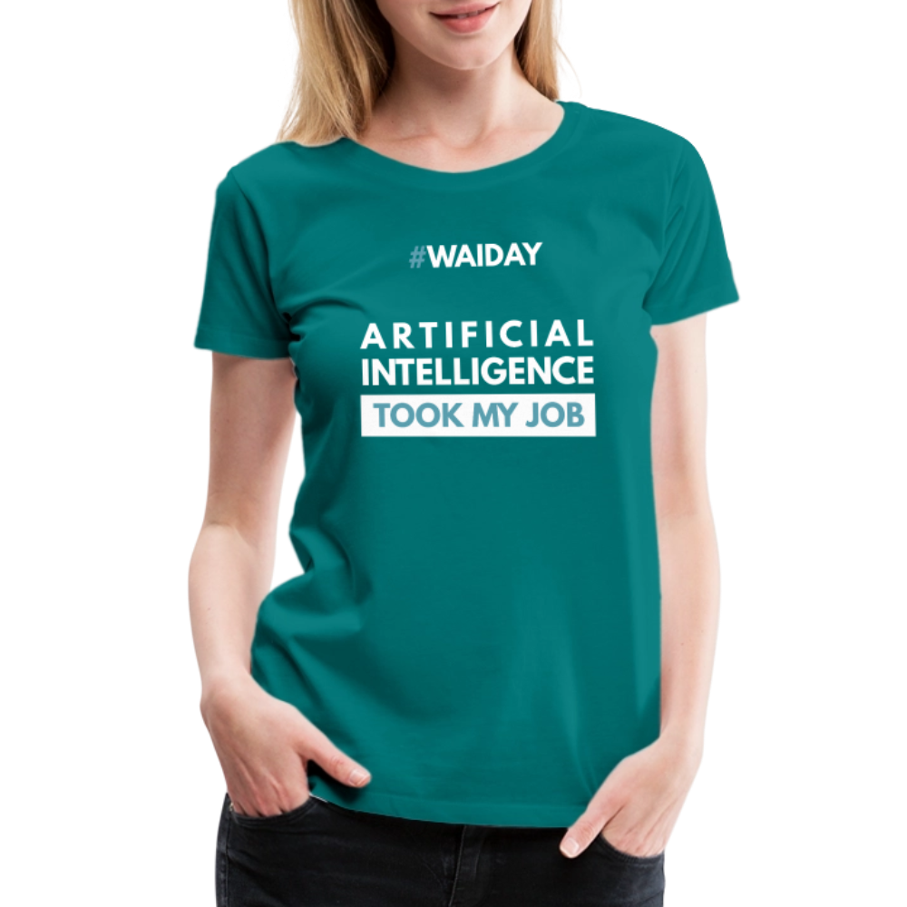 Women’s Premium T-Shirt - Women In AI Day Edition - teal