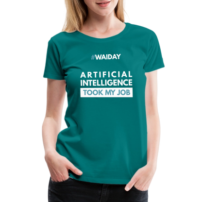 Women’s Premium T-Shirt - Women In AI Day Edition - teal