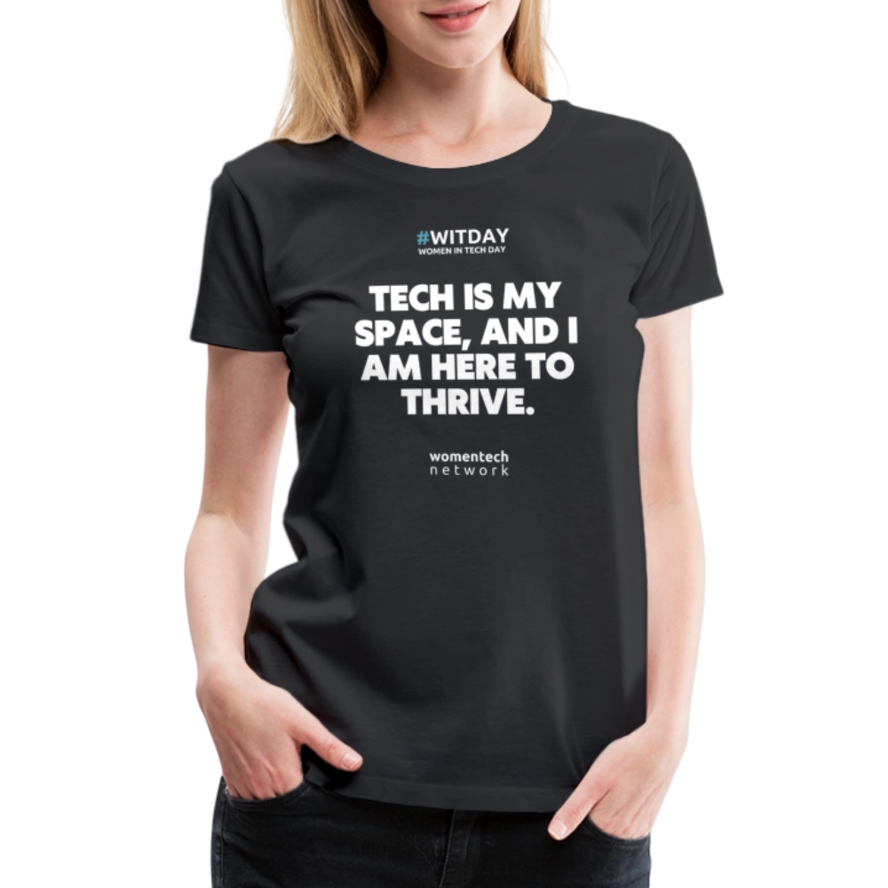 Women’s Premium T-Shirt - Tech is my space - black