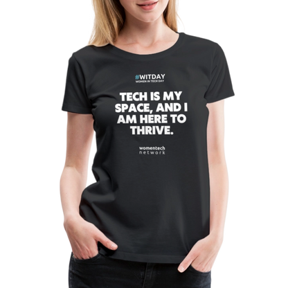 Women’s Premium T-Shirt - Tech is my space - black