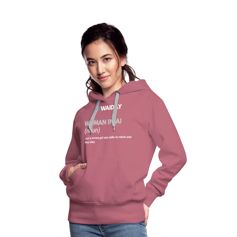 Women’s Premium Hoodie - Women In AI Day Edition - mauve