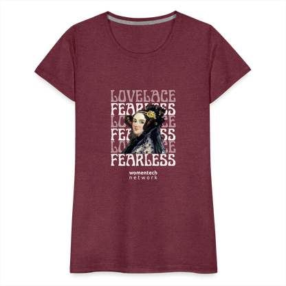 Women’s Premium T-Shirt - Ada Lovelace Edition - heather burgundy