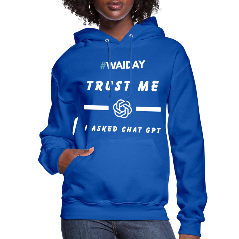 Women's Hoodie - Women In AI Day Edition - royal blue