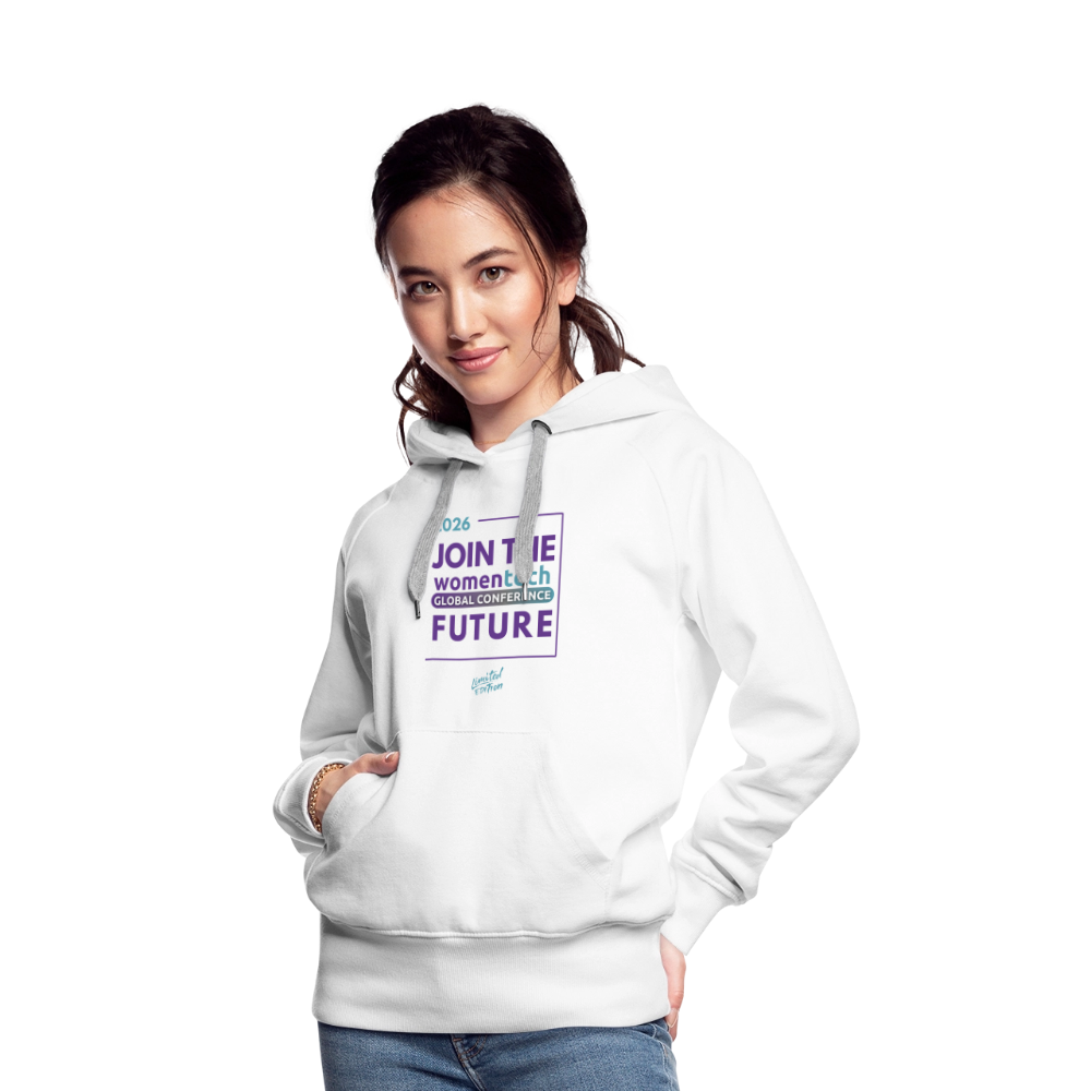 Women’s Premium Hoodie - Women in Tech Global Conference Collection - white